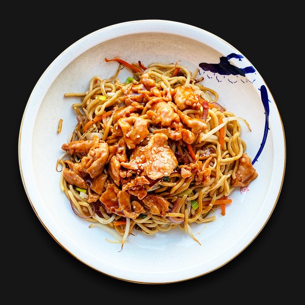 Smažené nudle s teriyaki omáčkou