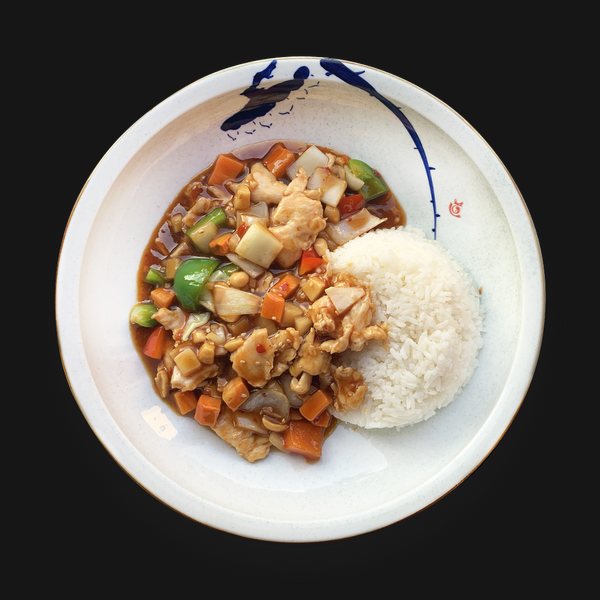 Kungpao s rýží